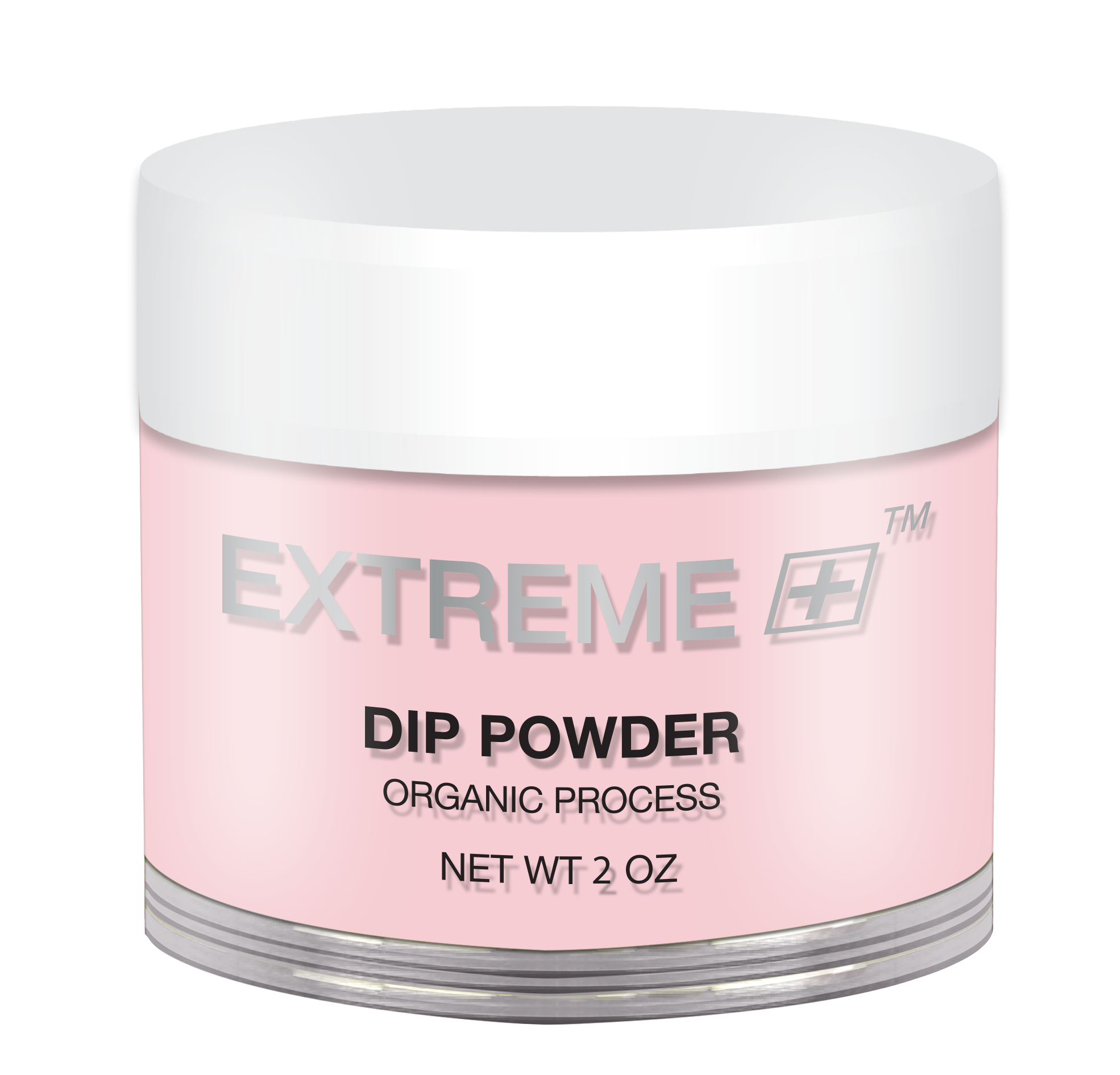 EXTREME+ Dipping Powder Organic - Pink & White: Intense Pink - 2 oz