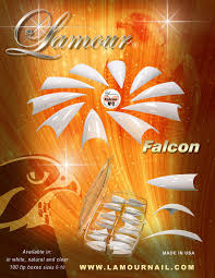 Đầu móng tay Lamour Falcon - Màu trong suốt - Hộp 100 đầu