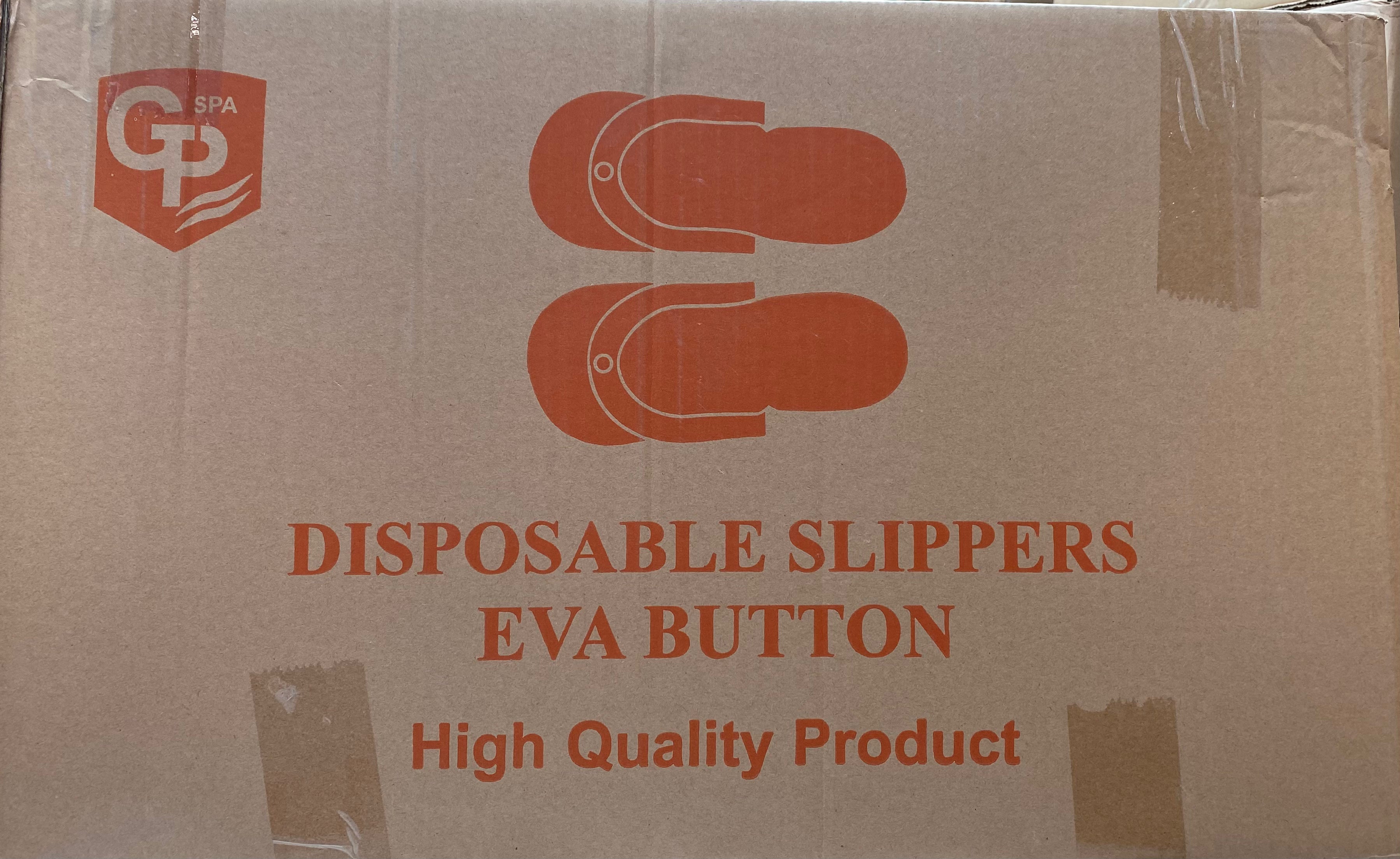 Dép dùng một lần Eva có nút bấm - Hộp 360 đôi