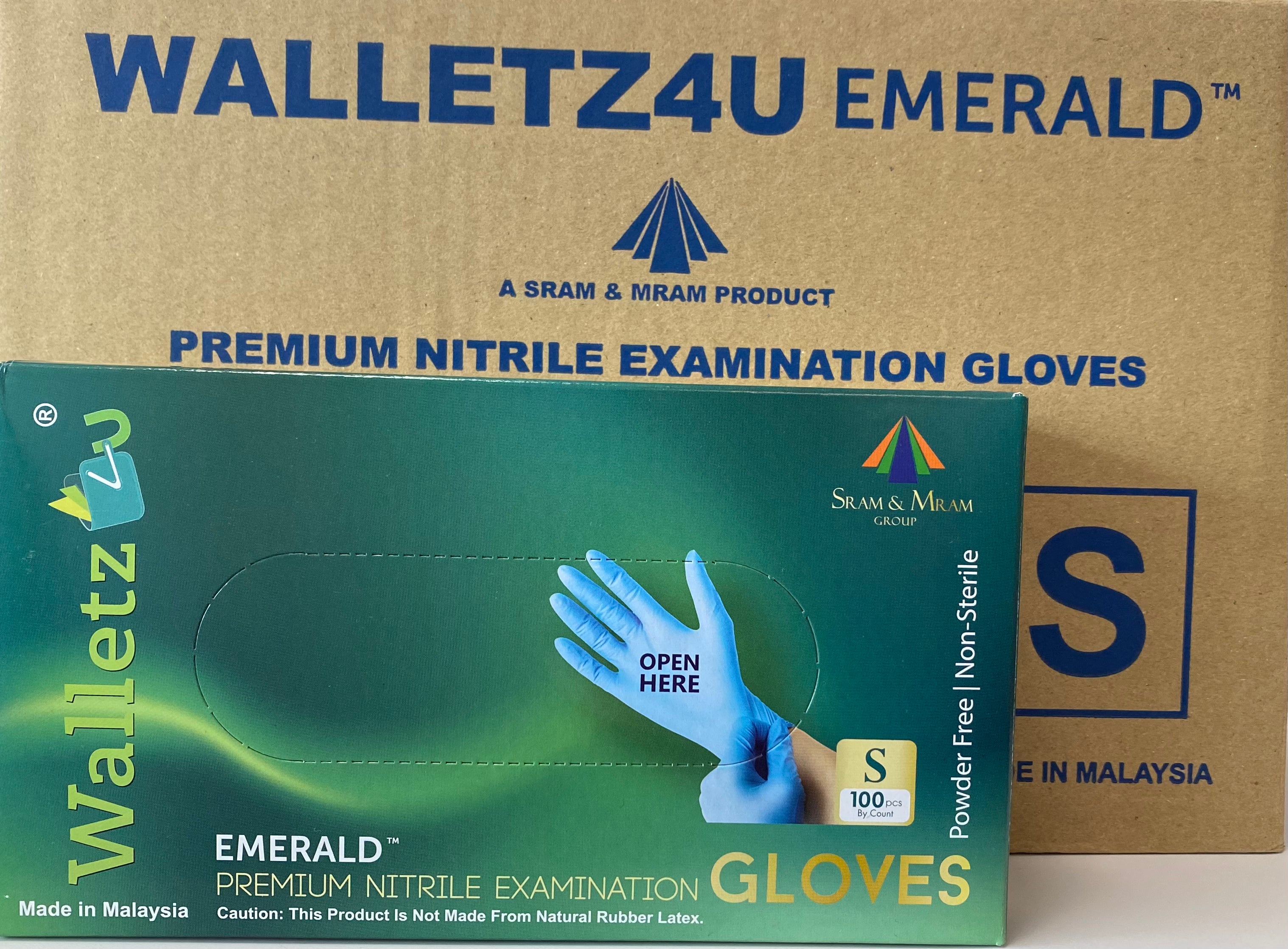 Găng tay Walletz4u, Găng tay khám bệnh Nitrile không bột - Kích thước nhỏ