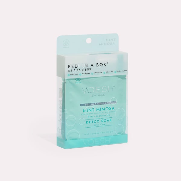 VOESH Pedi in a Box O2 Fizz 5 bước - Mint Mimosa - Hộp 50
