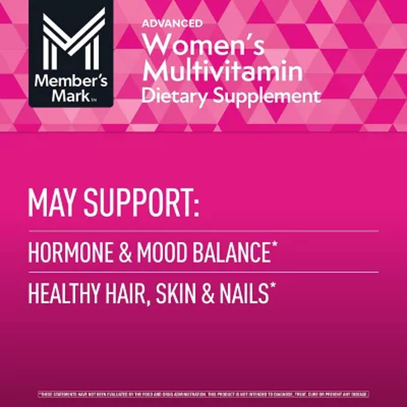 Member'S Mark Advanced Women'S Multivitamin Tablets, 275 Ct.