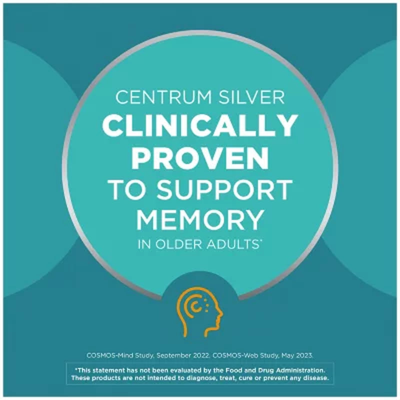 Centrum Silver Multivitamins for Women over 50, Multimineral Supplement Tablets, 275 Ct.