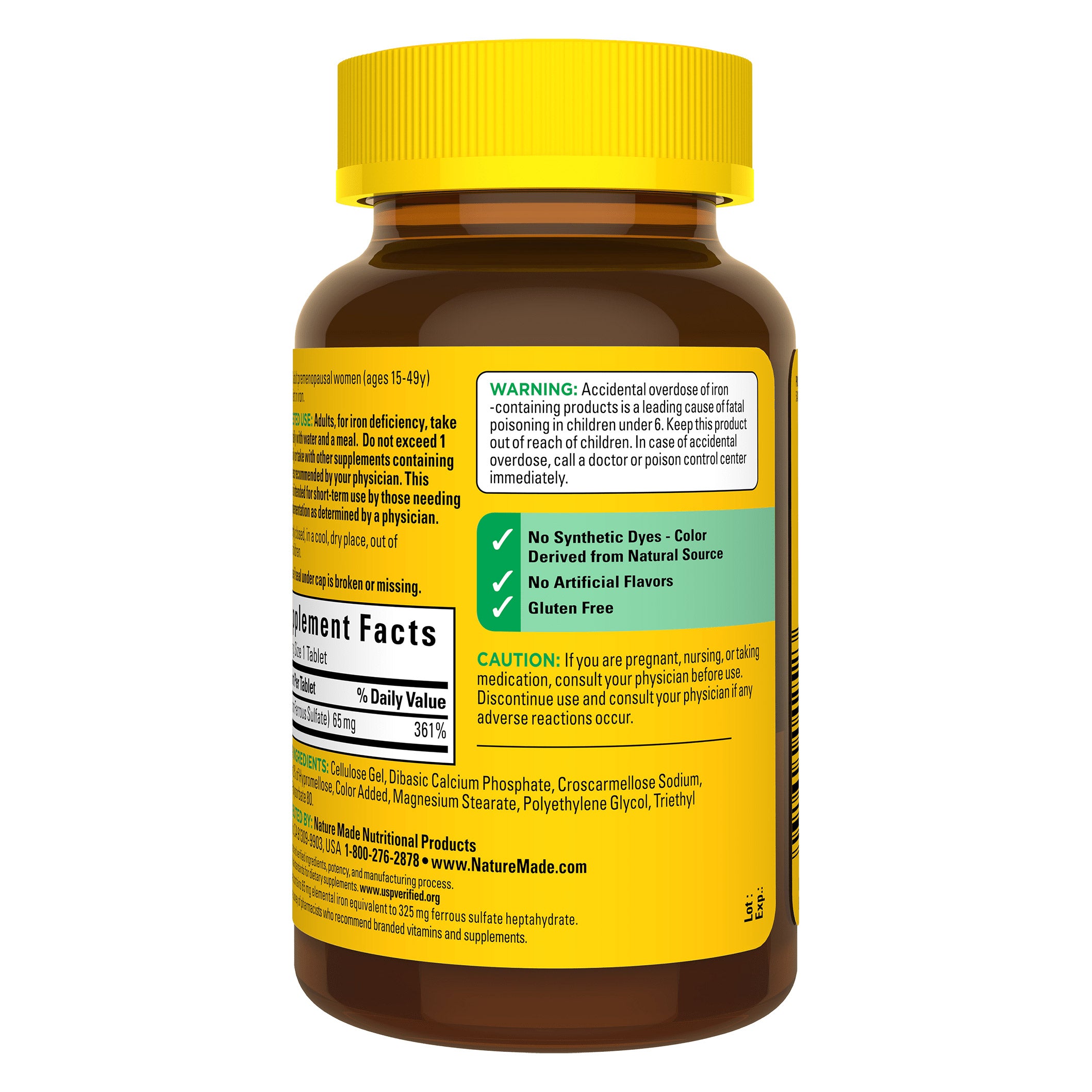 Iron, 65 Mg, 365 Tablets