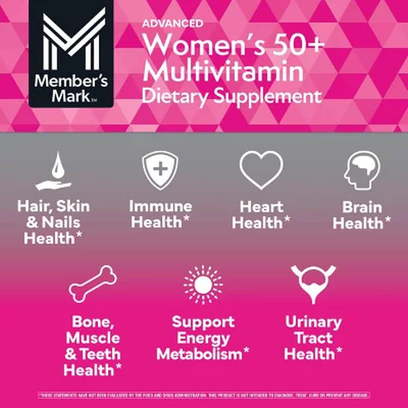 Member'S Mark Advanced Women'S 50+ Multivitamin Tablets, 275 Ct.