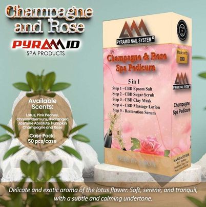 KIM TỰ THÁP 5 BƯỚC - Sâm panh &amp; Hoa hồng - Hộp 50