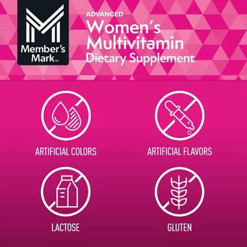 Member'S Mark Advanced Women'S Multivitamin Tablets, 275 Ct.