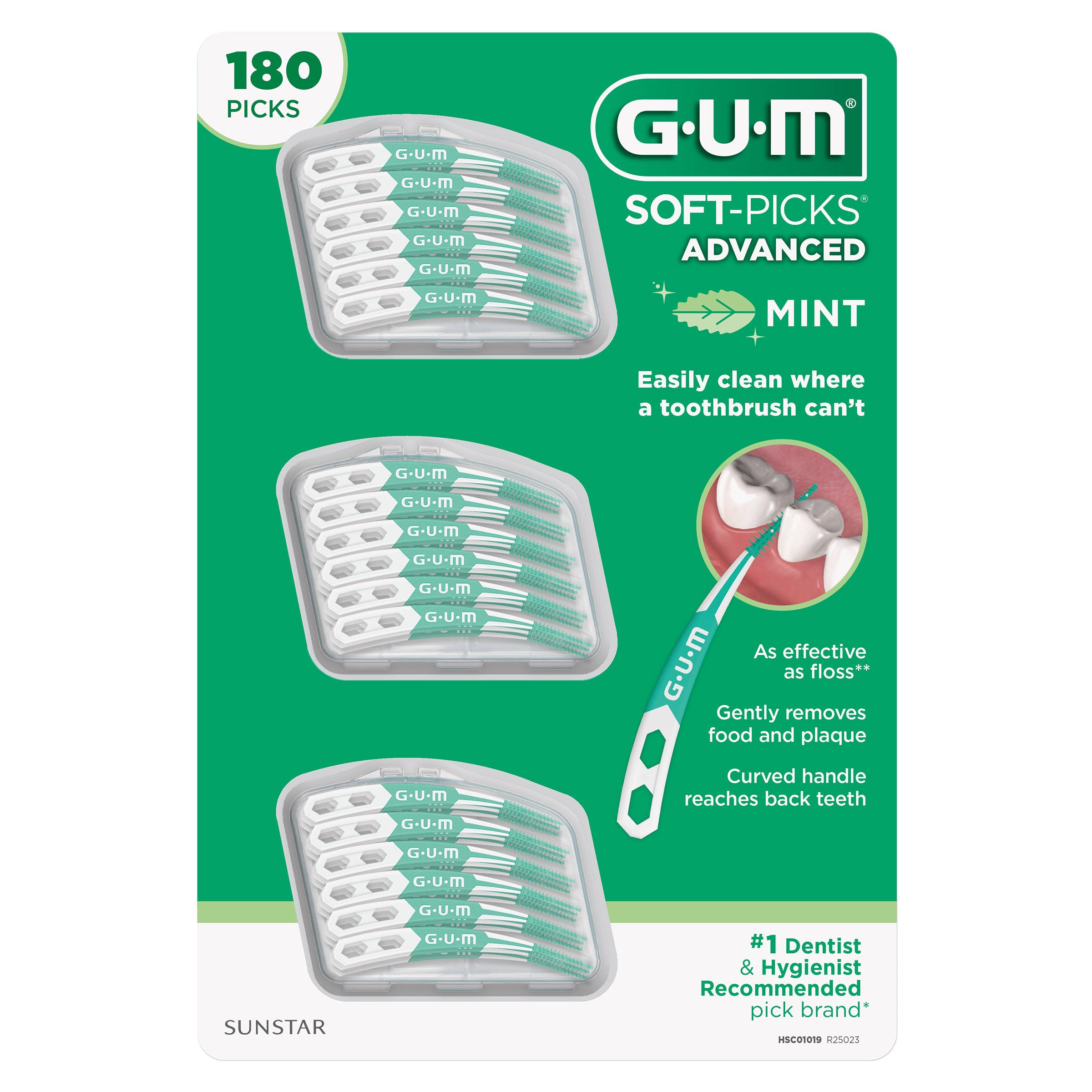 Soft-Picks Advanced Mint, 180-Count