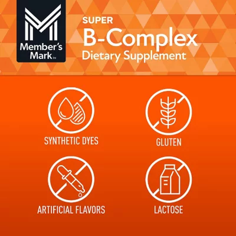 Member'S Mark Super B-Complex Tablets, 300 Ct.