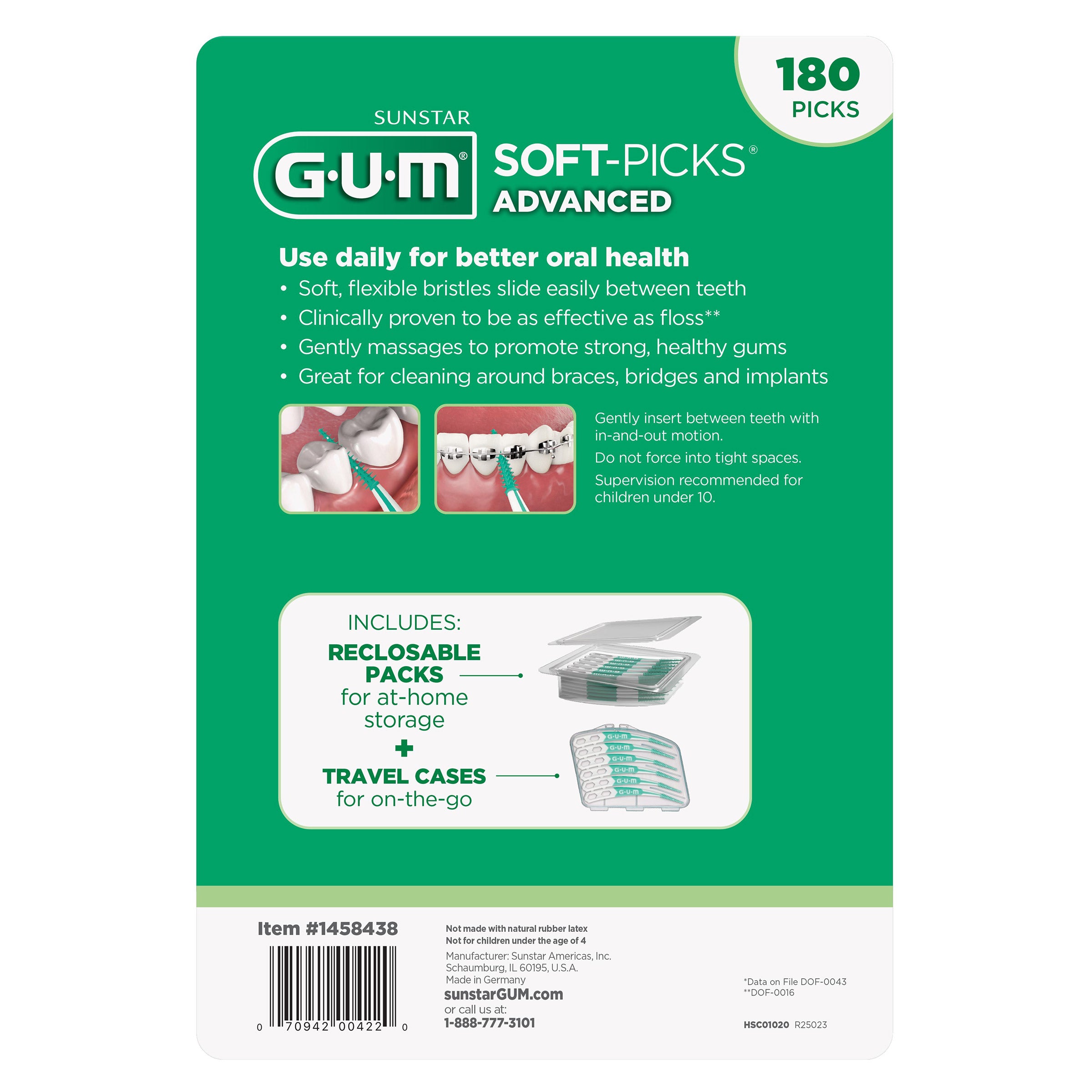 Soft-Picks Advanced Mint, 180-Count