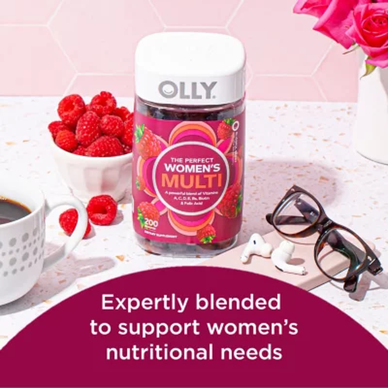 OLLY Women'S Health & Immune Support Multivitamin Gummies, 200 Ct.