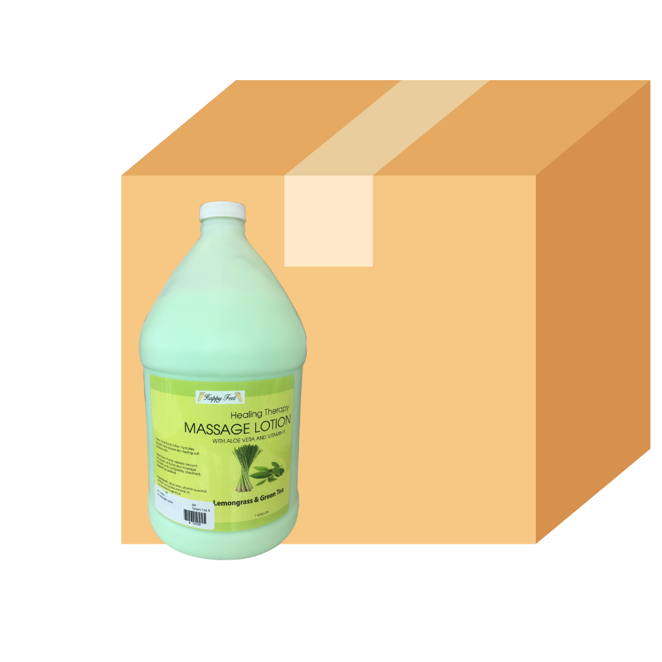 Sữa dưỡng thể HappyFeet - Sả &amp; Trà xanh - Hộp 4
