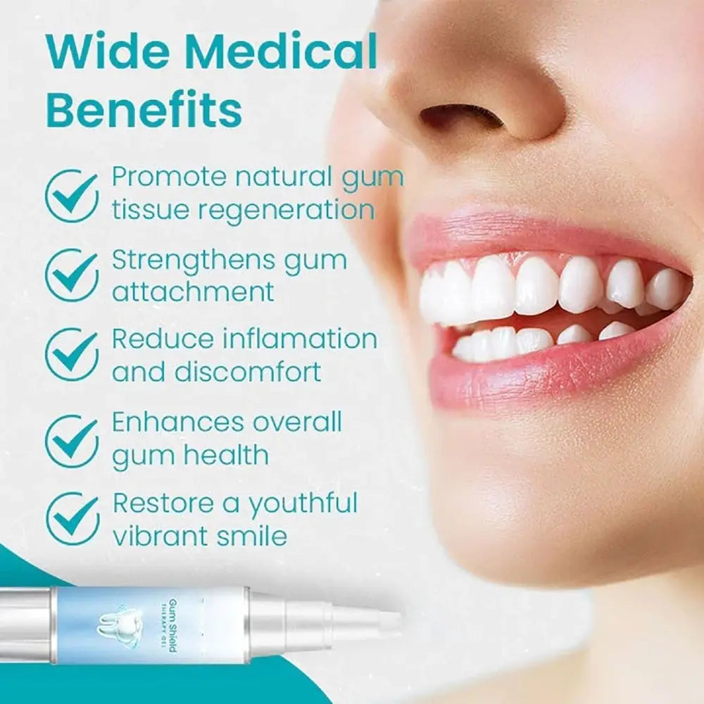 Dental Repair Gum Treatment Gel Reduces Discomfort Reduces Inflammation Gum Shield Therapy Gel Easy to Use Oral Care