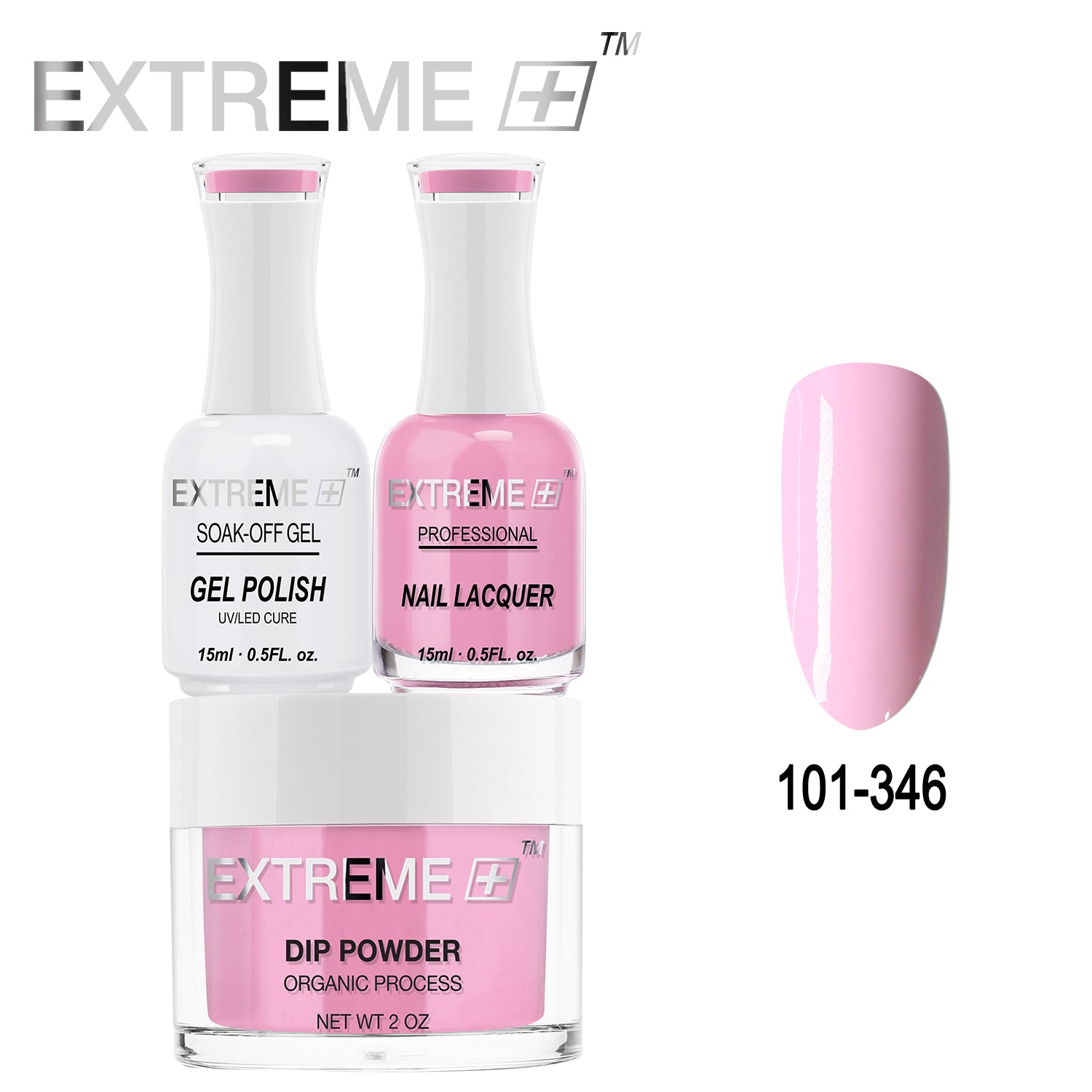 Bộ combo 3 trong 1 tất cả của EXTREME+ - Bột nhúng, sơn gel và sơn móng tay #101