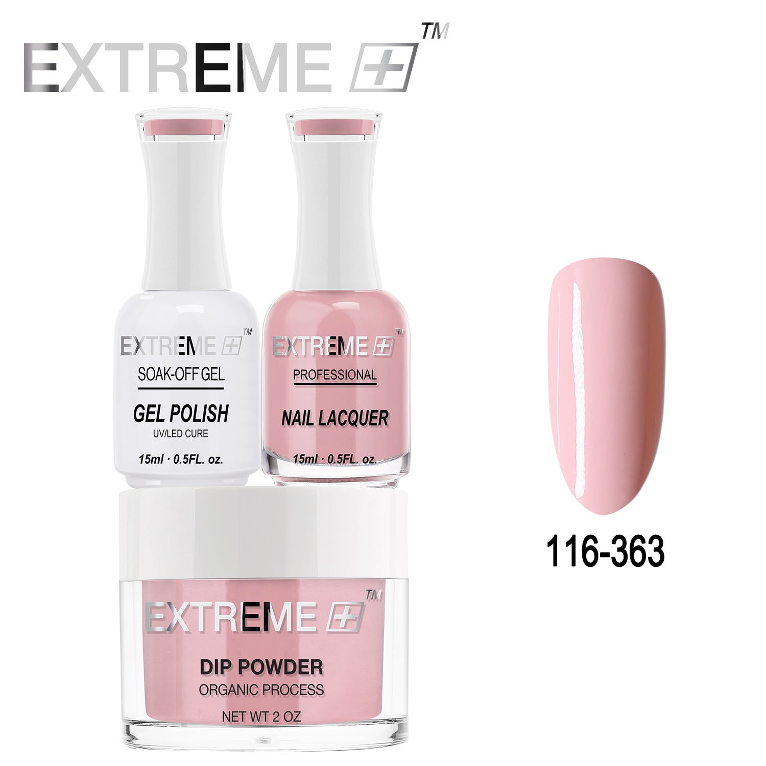 Bộ Combo 3 trong 1 EXTREME+ All-in-One - Bột Nhúng, Sơn Gel và Sơn Móng #116