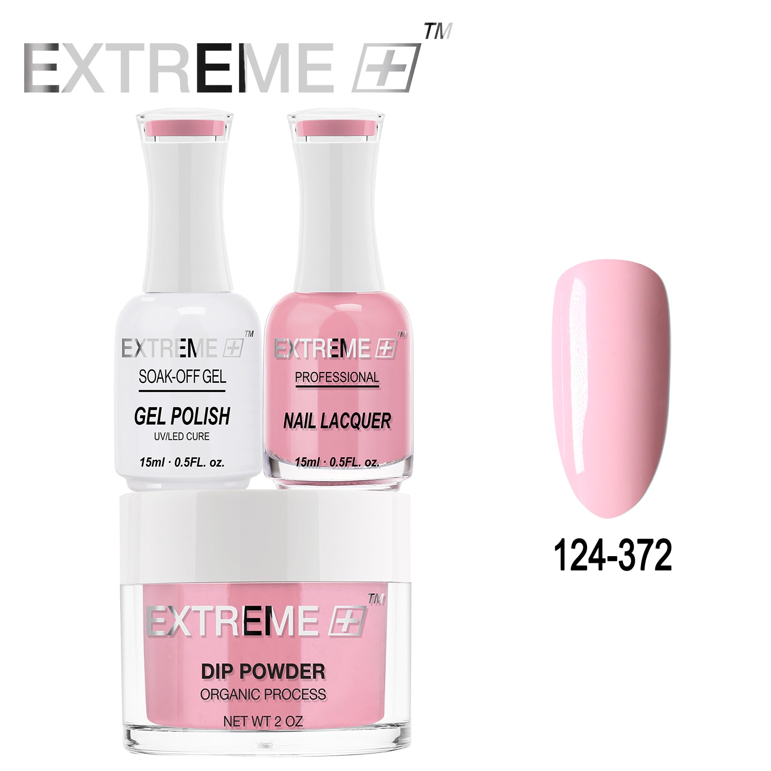 Bộ combo 3 trong 1 tất cả của EXTREME+ - Bột nhúng, sơn gel và sơn móng tay #124