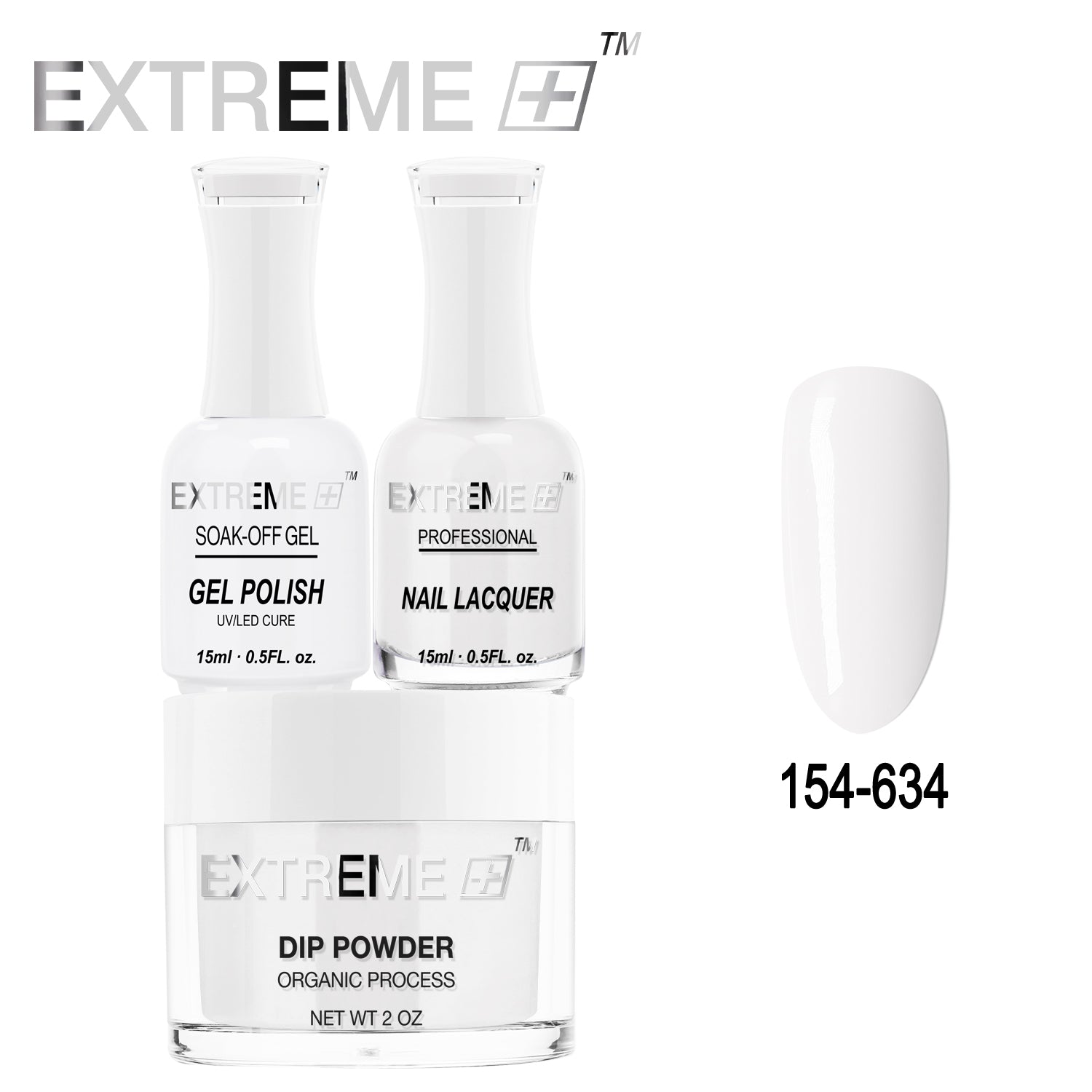 Bộ combo 3 trong 1 tất cả của EXTREME+ - Bột nhúng, sơn gel và sơn móng tay #154