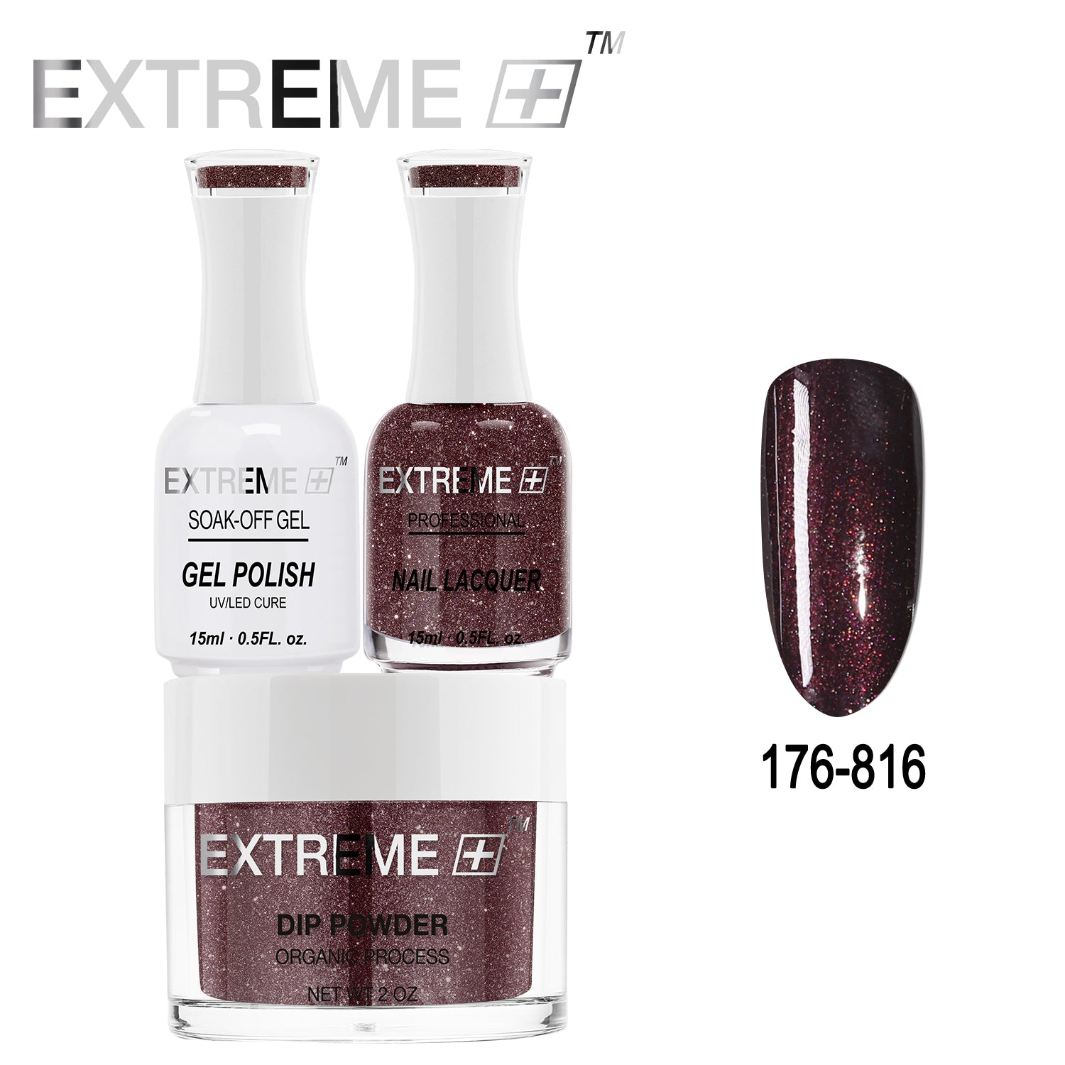 Bộ Combo 3 trong 1 EXTREME+ All-in-One - Bột Nhúng, Sơn Gel và Sơn Móng #176