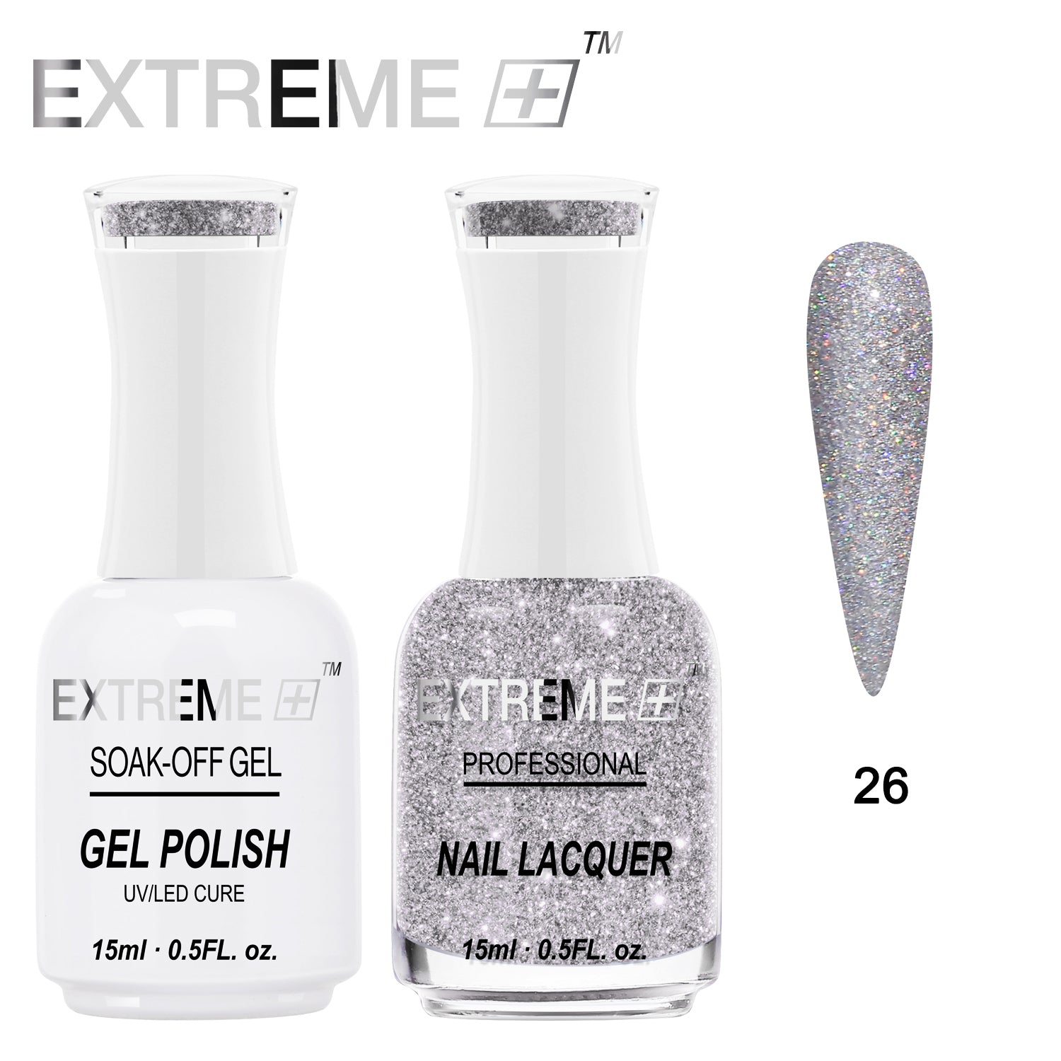 EXTREME+ Sơn mài kết hợp gel Holo Chrome - #026