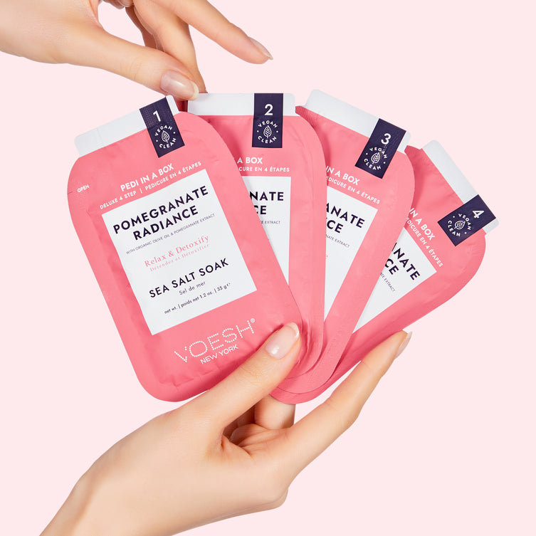 VOESH Deluxe Pedicure 4 Step - Pomegranate Radiance
