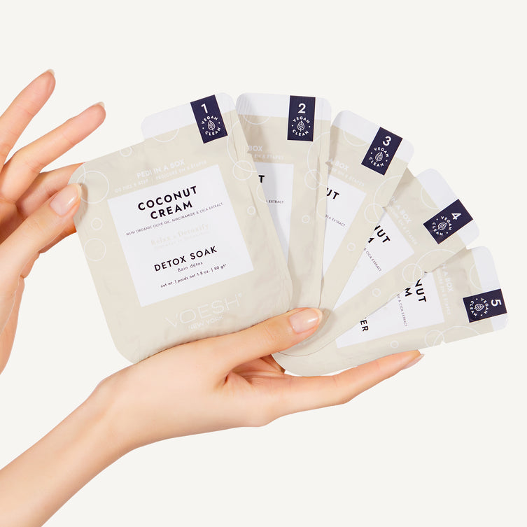VOESH Pedi in a Box O2 Fizz 5 Step - Kem dừa 