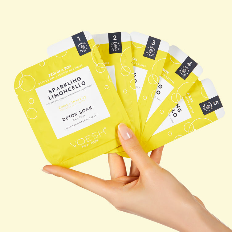 VOESH Pedi in a Box O2 Fizz 5 Bước - Limoncello lấp lánh