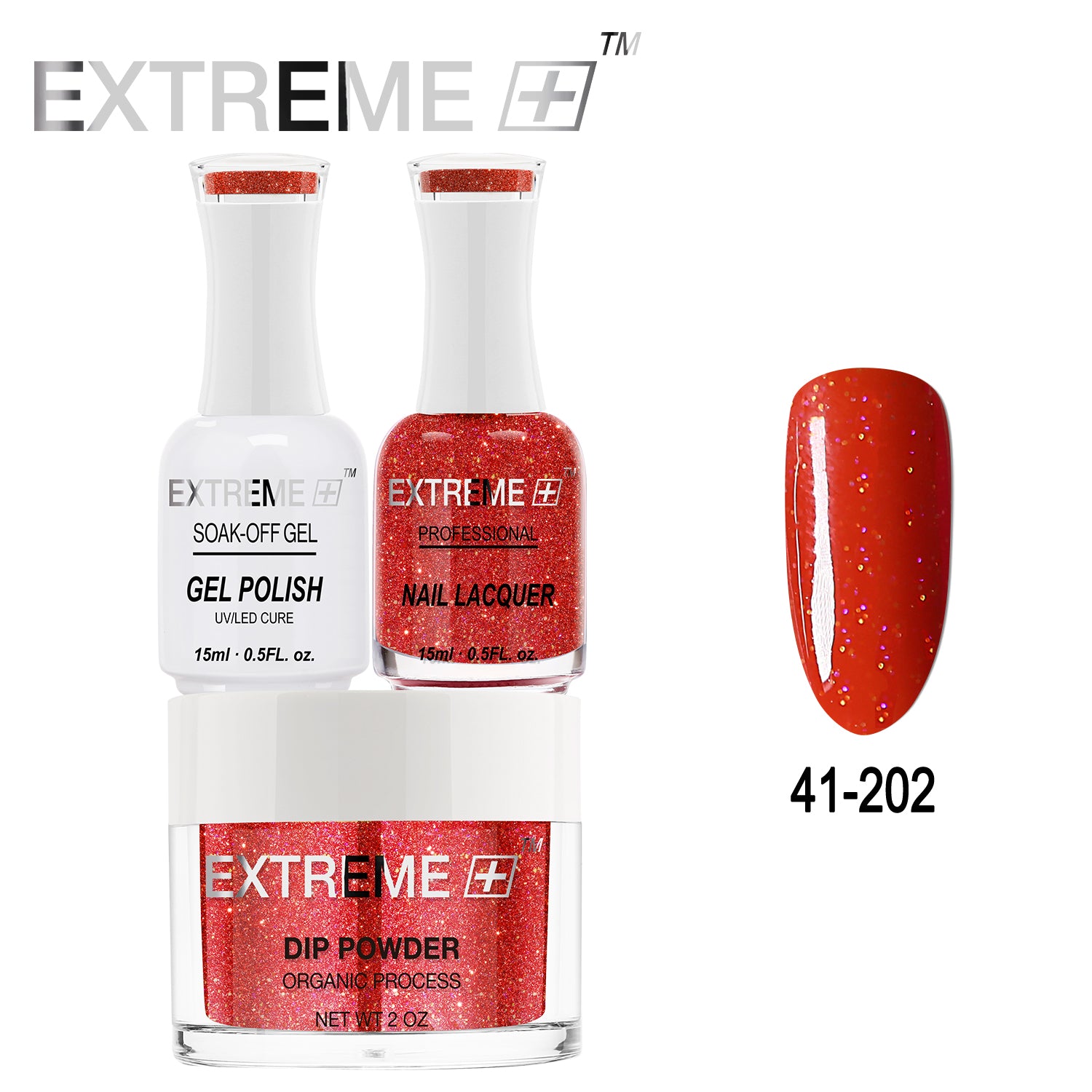 Bộ combo 3 trong 1 tất cả của EXTREME+ - Bột nhúng, sơn gel và sơn móng tay #041