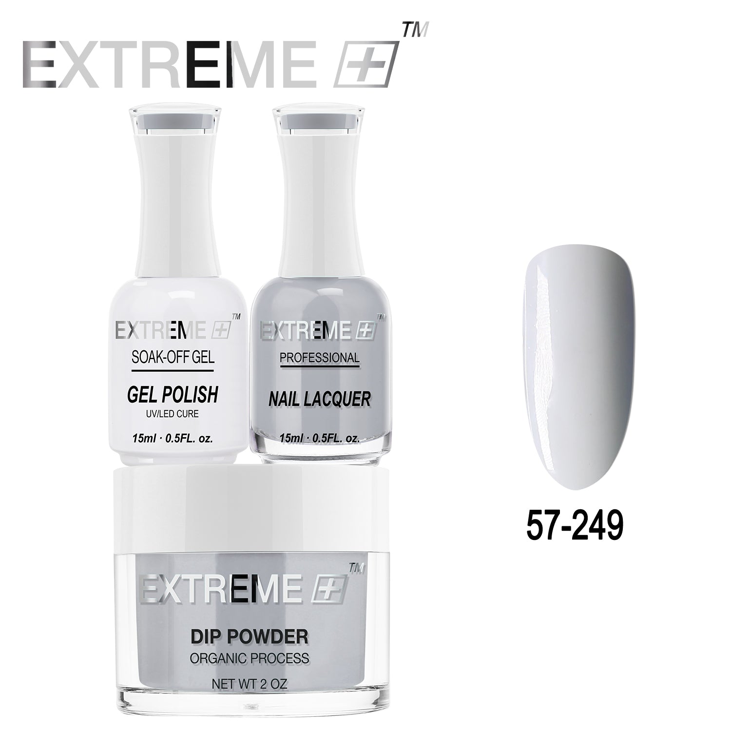 Bộ combo 3 trong 1 tất cả của EXTREME+ - Bột nhúng, sơn gel và sơn móng tay #057