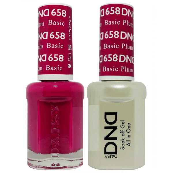 DND - Gel &amp; Lacquer #658 Basic Plum