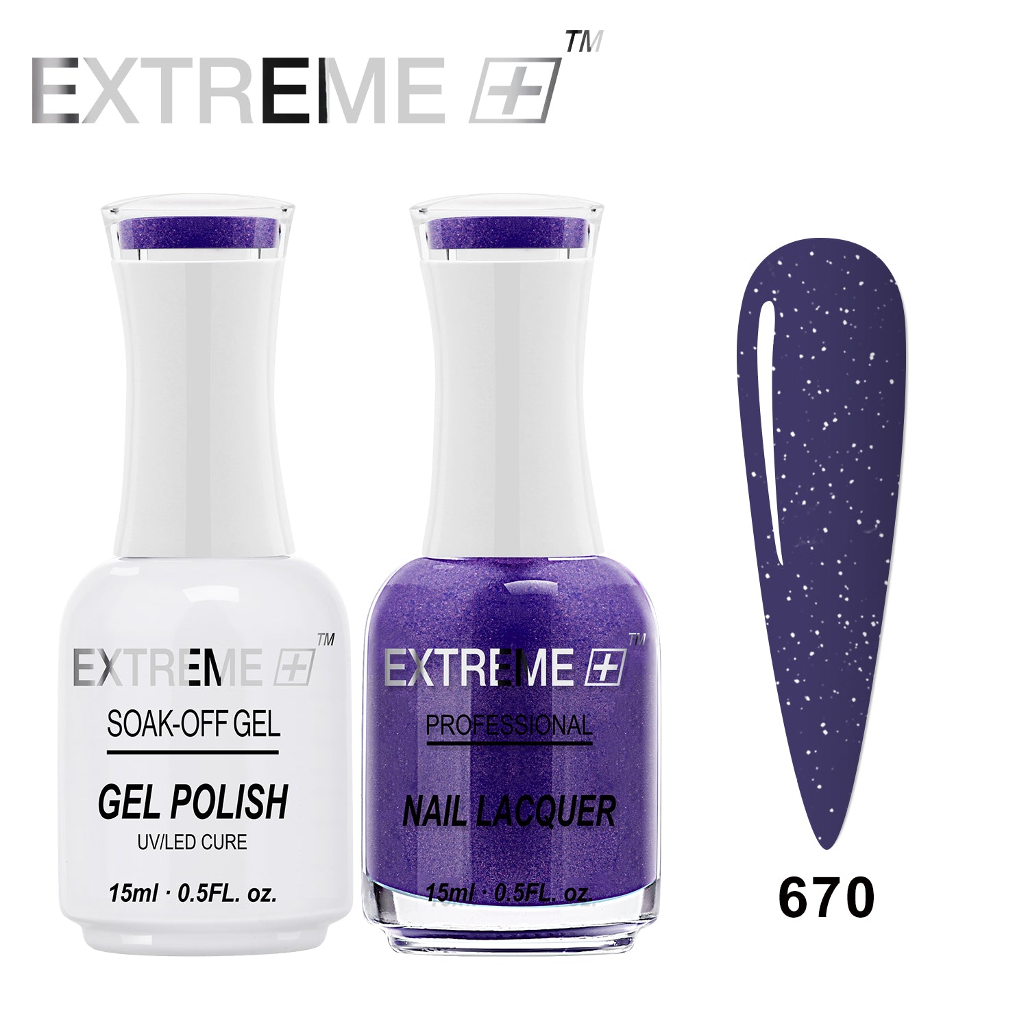 Sơn mài kết hợp gel EXTREME+ (Bộ đôi) - #670 