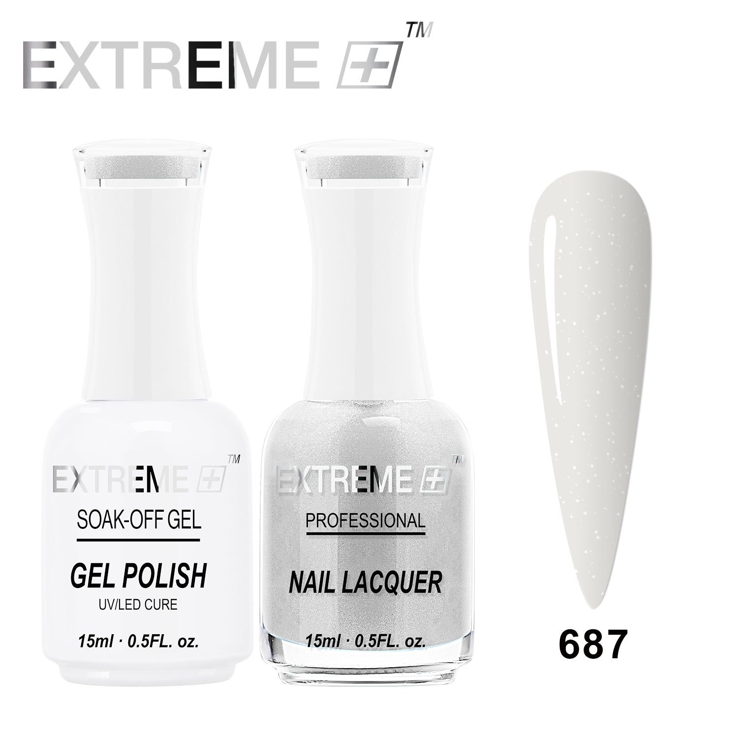 EXTREME+ Sơn mài kết hợp gel (Bộ đôi) - #687 