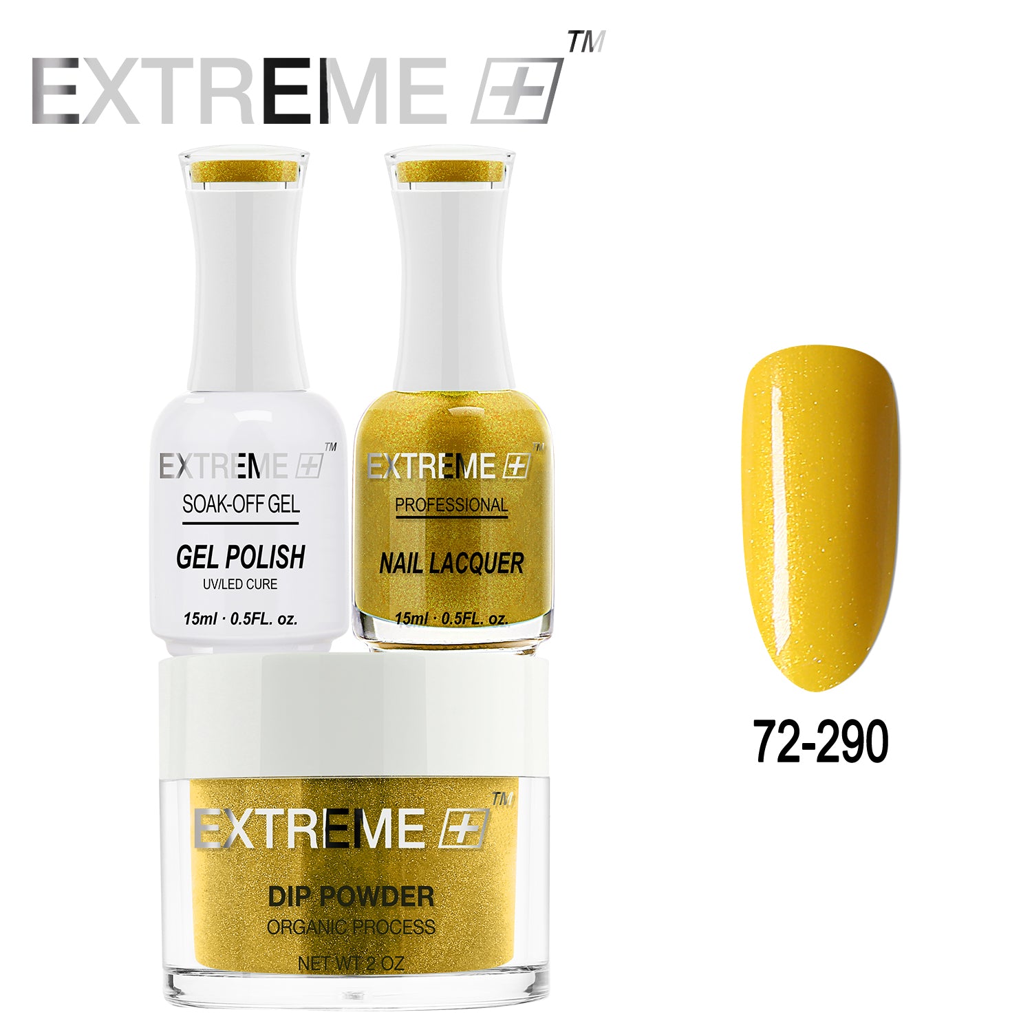 Bộ combo 3 trong 1 tất cả của EXTREME+ - Bột nhúng, sơn gel và sơn móng tay #072