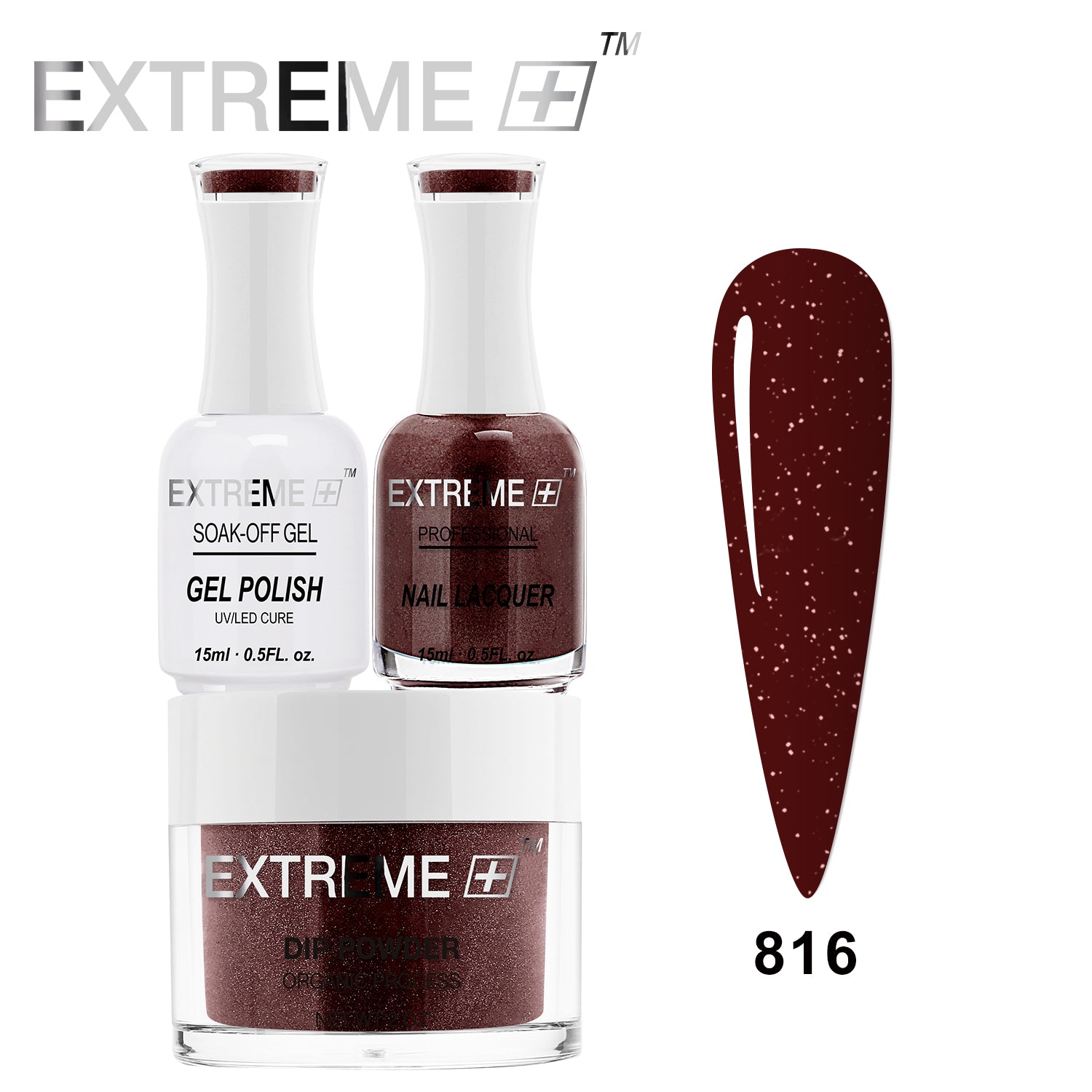 Bộ Combo EXTREME+ 3 trong 1 - Gel, Sơn mài &amp; Nhúng - #816