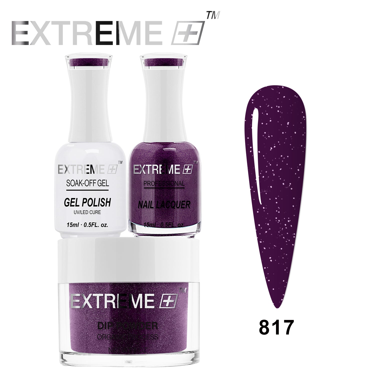 Bộ Combo EXTREME+ 3 trong 1 - Gel, Sơn mài &amp; Nhúng - #817