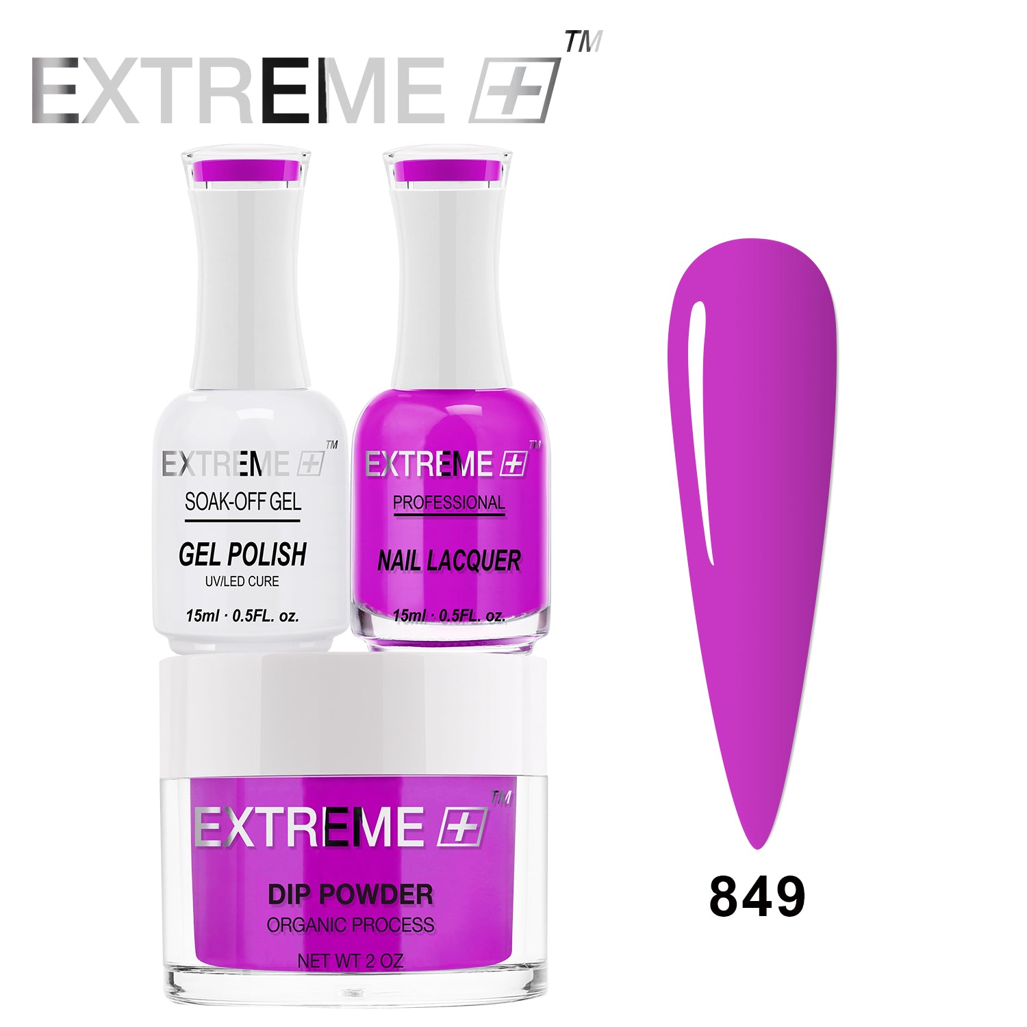 Bộ Combo EXTREME+ 3 trong 1 - Gel, Sơn mài &amp; Nhúng - #849