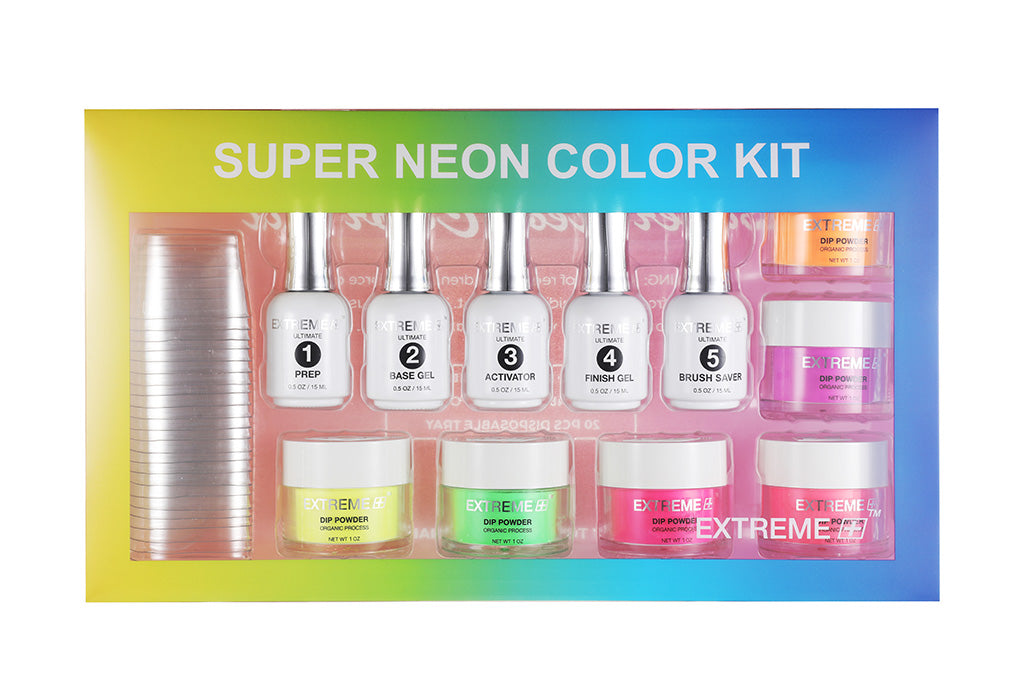 EXTREME+ Bộ bột nhúng màu siêu neon 