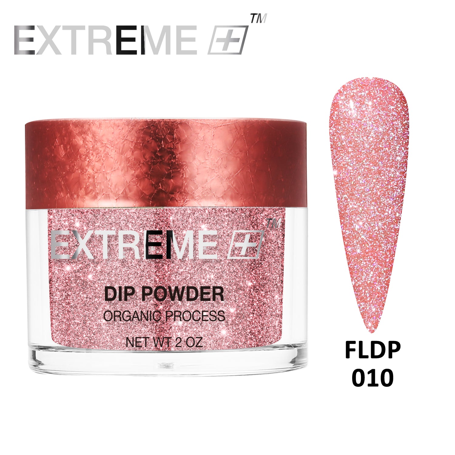 EXTREME+ Đèn pin trên Nail Bột nhũ kim tuyến phản chiếu - #010 Floral