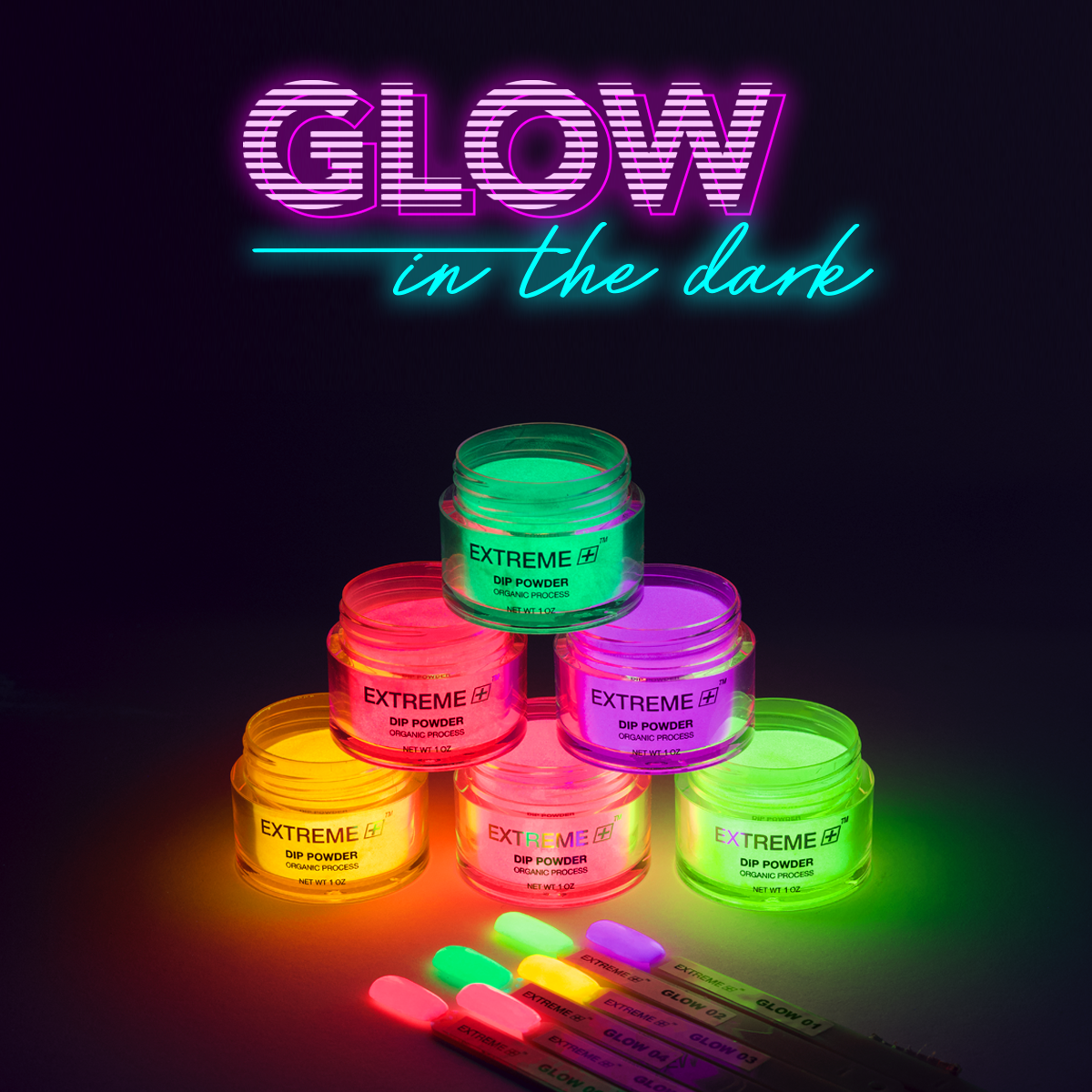 Bộ phấn phủ EXTREME+ Glow in the Dark