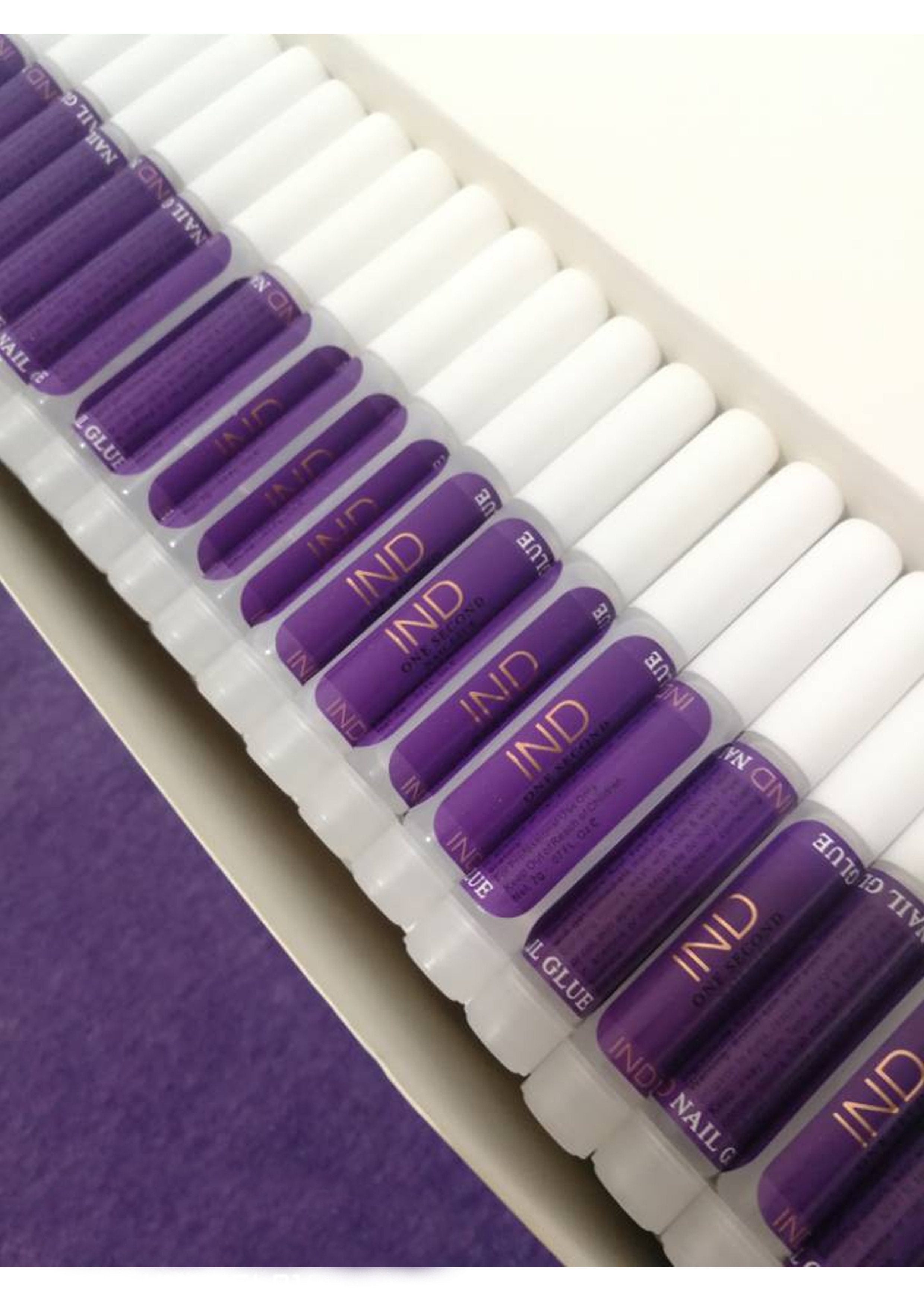 250 PCS IND Nail Tip Keo - Chất kết dính siêu dính cho đầu móng tay acrylic - 0,07 oz cho mỗi loại keo
