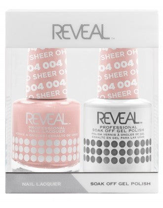 Bộ đôi sơn mài và gel Reveal - 004 Oh So Sheer