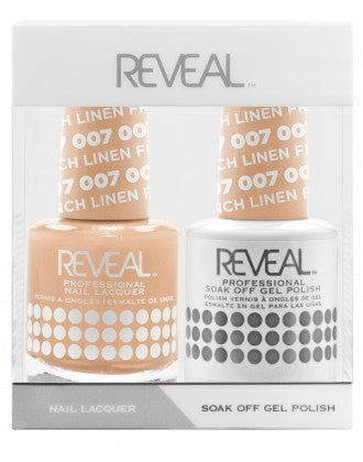 Bộ đôi sơn bóng và gel Reveal - 007 French Linen