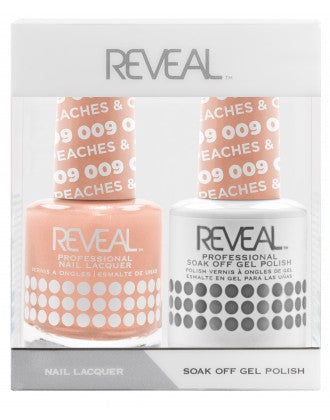 Bộ đôi sơn mài và gel Reveal - 009 Peaches &amp; Cream