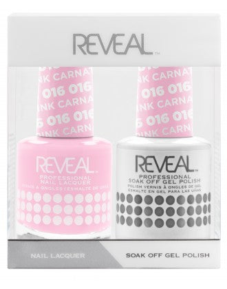 Bộ đôi sơn bóng và gel Reveal - 016 Pink Carnation