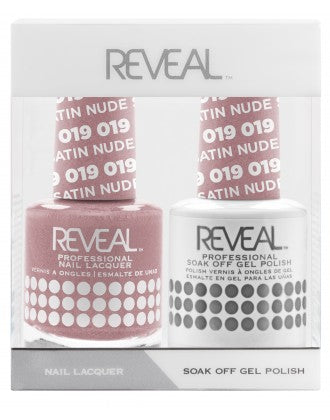 Bộ đôi sơn bóng và gel Reveal - 019 Nude Satin