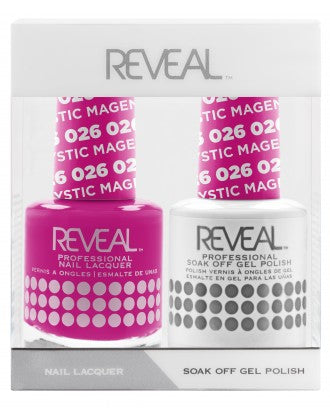Bộ đôi sơn bóng và gel Reveal - 026 Mystic Magenta