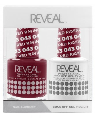 Bộ đôi sơn bóng và gel Reveal - 043 Raving Red