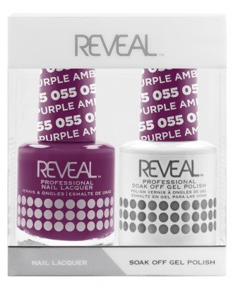 Bộ đôi sơn bóng và gel Reveal - 055 Purple Ambition