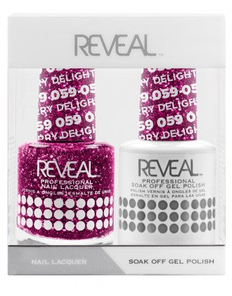 Bộ đôi sơn bóng và gel Reveal - 059 Berry Delight