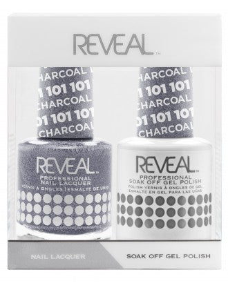 Bộ đôi sơn bóng và gel Reveal - 101 Charcoal Lustre