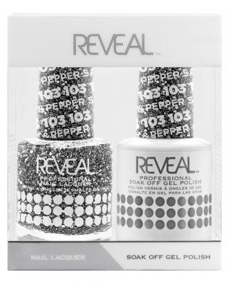 Bộ đôi sơn móng tay Reveal - 103 Salt &amp; Pepper